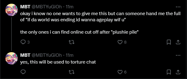 Deleted MBT Tweets tweet media