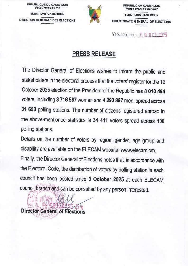 For Cameroonian home, kindly read. 
We need to protect our voter's card.