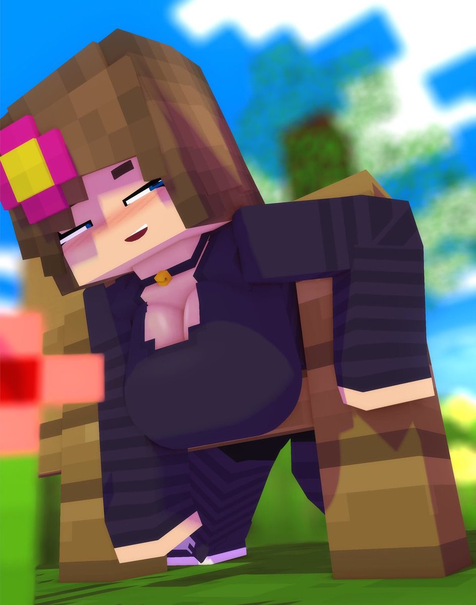 TxbooBlocks's tweet photo. Jenny Belle, a sexy blocky gal who is the main new feature of the latest Minecraft update!~

1.XX: The Sex Update.

She’s a passive mob, tamable with Diamonds, and acts like a wolf!

She can often be found in her home, spawning randomly in a forest biome. Take her home with you! https://t.co/MonR1sbwuW