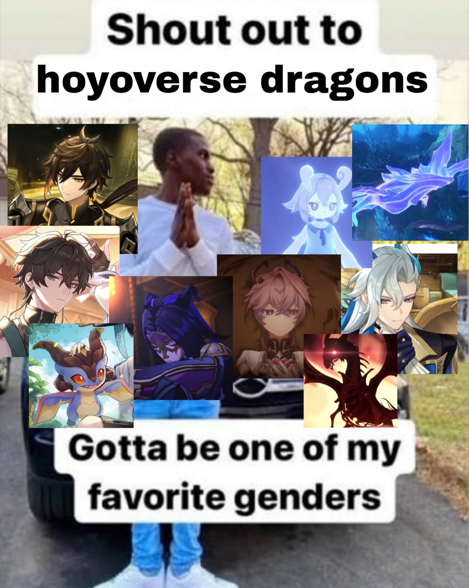 propaganda i will always fall for: hoyoverse dragons