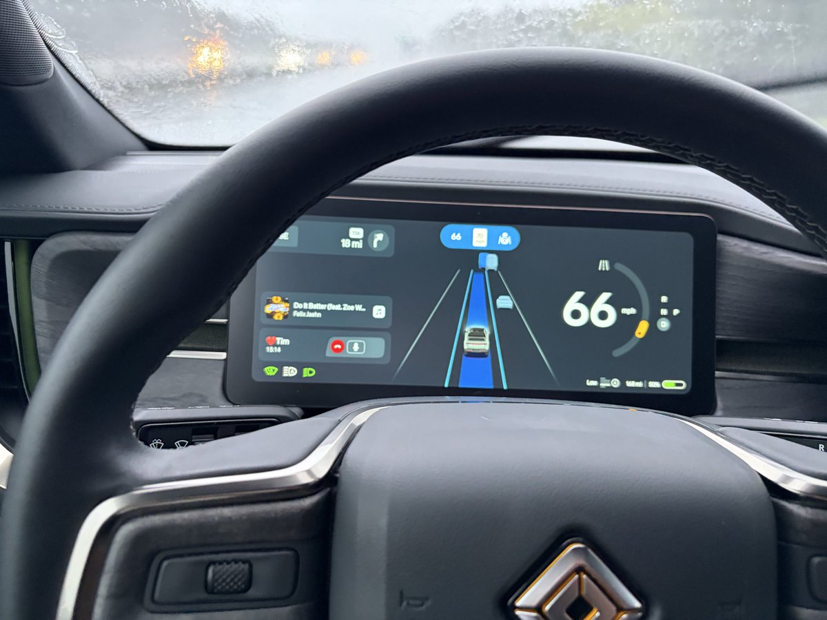 One software bugs and a High beam activation change I hope we see in the next Rivian Software update. Check it out below. Picture attached. 

Software bugs: 

Music continues to play thru your playlist while on a phone call. Hope this can be resolved. I don’t like my music to