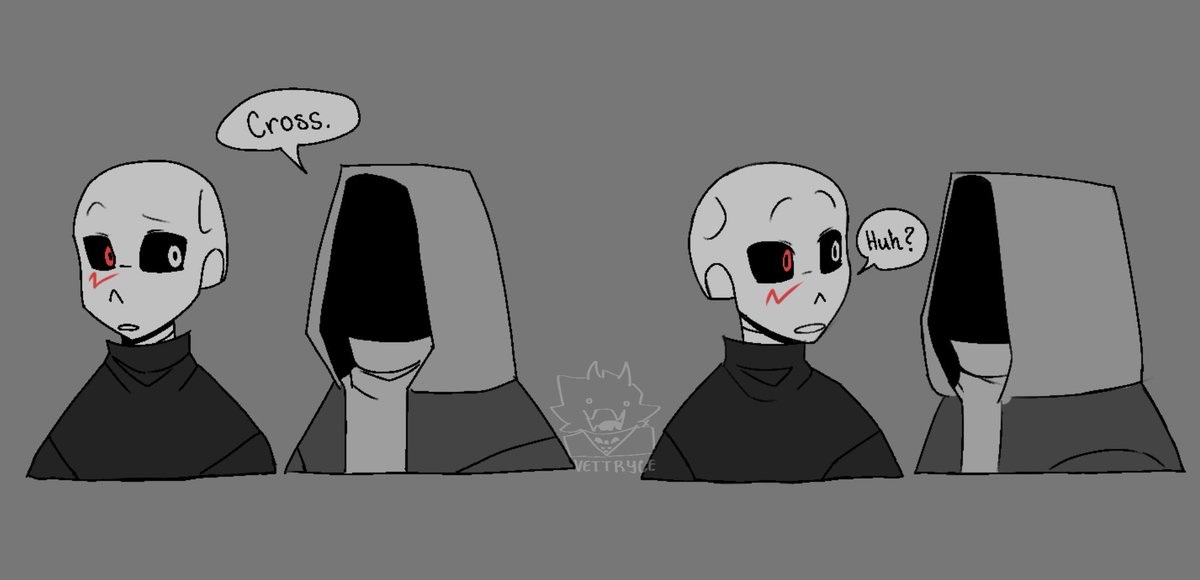 Vettryce's tweet photo. Cross’s birthday!! :3
A bit of some quick doodles, I really wanted to draw something for Cross’s birthday and I also haven’t drawn in a few days cuz I’ve been feeling sick, but I am a better now :DD
#crosssans #cross #dust #dustsans #crossdust #dustcross https://t.co/nWzAXEjKuE