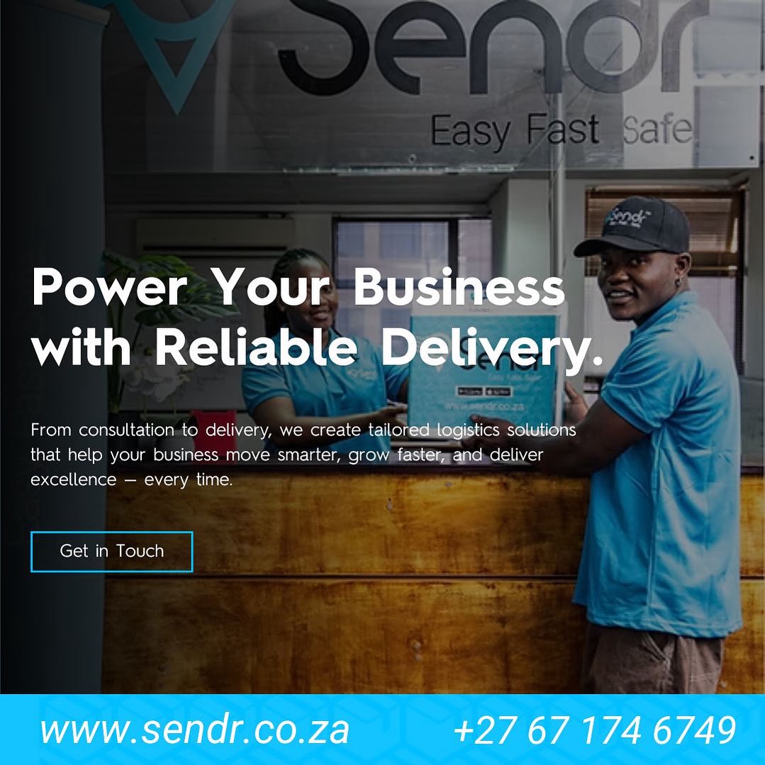 Sendrsa's tweet image. 🚀 Sendr delivers what your business depends on!

From pharma to beauty to e‑commerce — Easy. Fast. Safe. 📦

Partner with us today: sendr.co.za | info@sendr.co.za | +27 67 174 6749

#Sendr #EasyFastSafe #BusinessDelivery #SmartDelivery