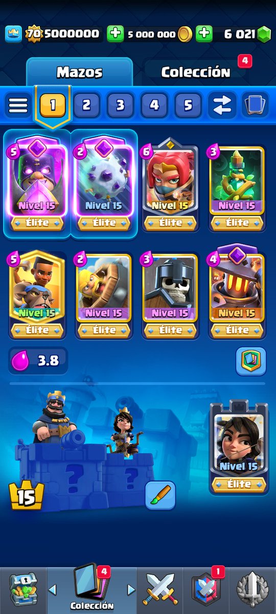 Joseantoni36367's tweet image. Volví a subir a 15.000 copas con la waifu de la bandida líder con su mazo más meta está ahora con esta ya van 4 veces que ella me lleva a esas copas próxima parada campeones deséame suerte 🍀.
#BossBandit
#ClashRoyale
#royaleapi