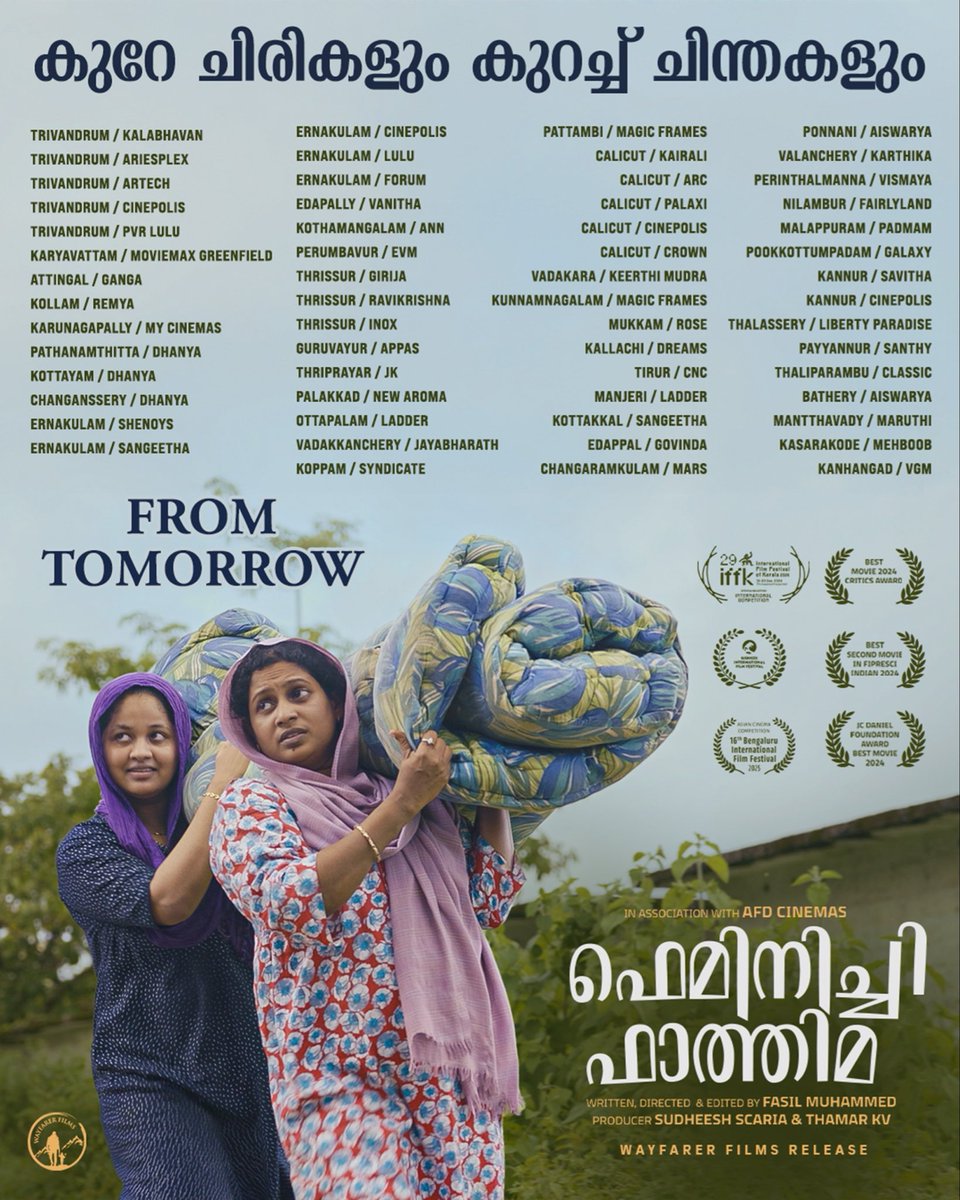 Today Malayalam releases

#FeminichiFathima
#Avihitham