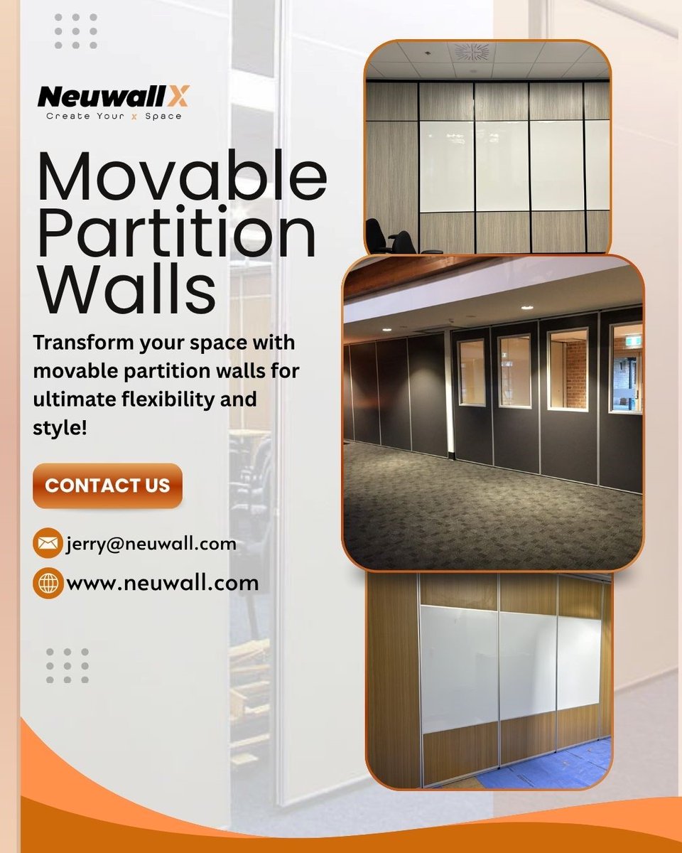 Neuwalls's tweet image. 🚪Enhance your space with movable partition walls! These flexible solutions allow you to create dynamic environments, easily adjusting layouts for meetings, events, or daily activities with style.
Click for more details&amp;gt;&amp;gt; neuwall.com/productinfo/15…

#neuwall #movablepartitionwall