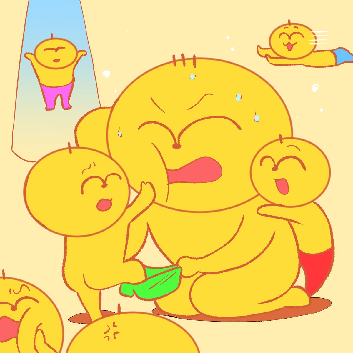 yamanechu09's tweet photo. まとめてみたらとても黄色い
#イラスト #育児　#日常 #ほのぼの #イラスト好きさんと繋がりたい https://t.co/FvXinmn6mg
