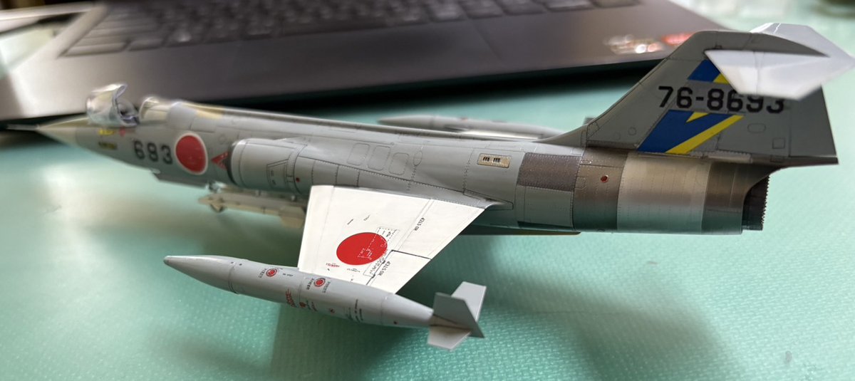 finemolds_news's tweet image. 企画Mも、12月発売の1/72航空自衛隊F-104J戦闘機“栄光”
finemolds.co.jp/FF/FF07.html
の作例を完成させました!
『航空自衛隊浜松広報館 エアーパーク』に展示されており、いま現在も見る事ができる機体です!
製品版にも、同機のデカールをちゃんとセットしていますよ~😄