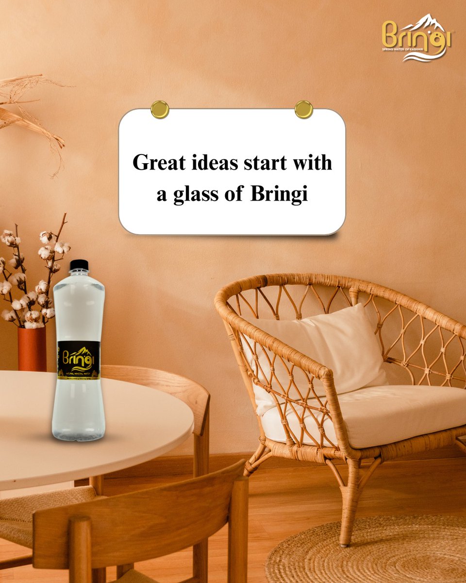 bringiwater's tweet image. Great ideas start with a glass of Bringi. 💧✨
Clarity, focus, and freshness in every sip.

#StayHydrated #ClearMind #PureRefreshment #HealthyHabits #BringiSpringWater