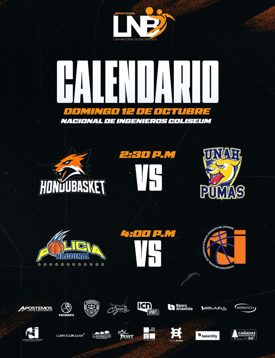 hondubaskethn's tweet photo. TERCERA Y ÚLTIMA VUELTA DE LA LIGA NACIONAL DE BALONCESTO HONDURAS 🇭🇳🏀 2025 https://t.co/OVMtbAGPJx