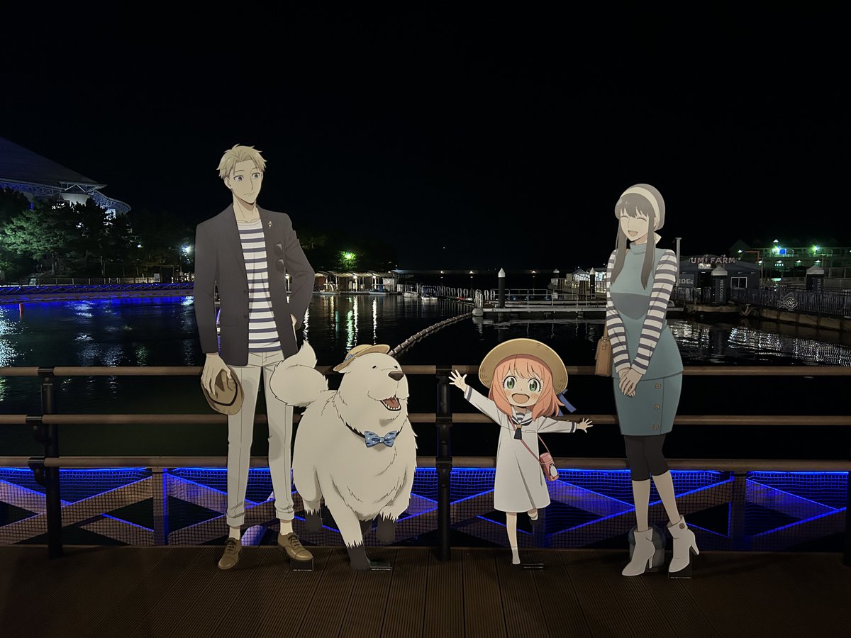 あとこれはシーパラ行ったらSPY×FAMILYのコラボしてたよってやつ。見たことないけど写真だけ撮ってきた