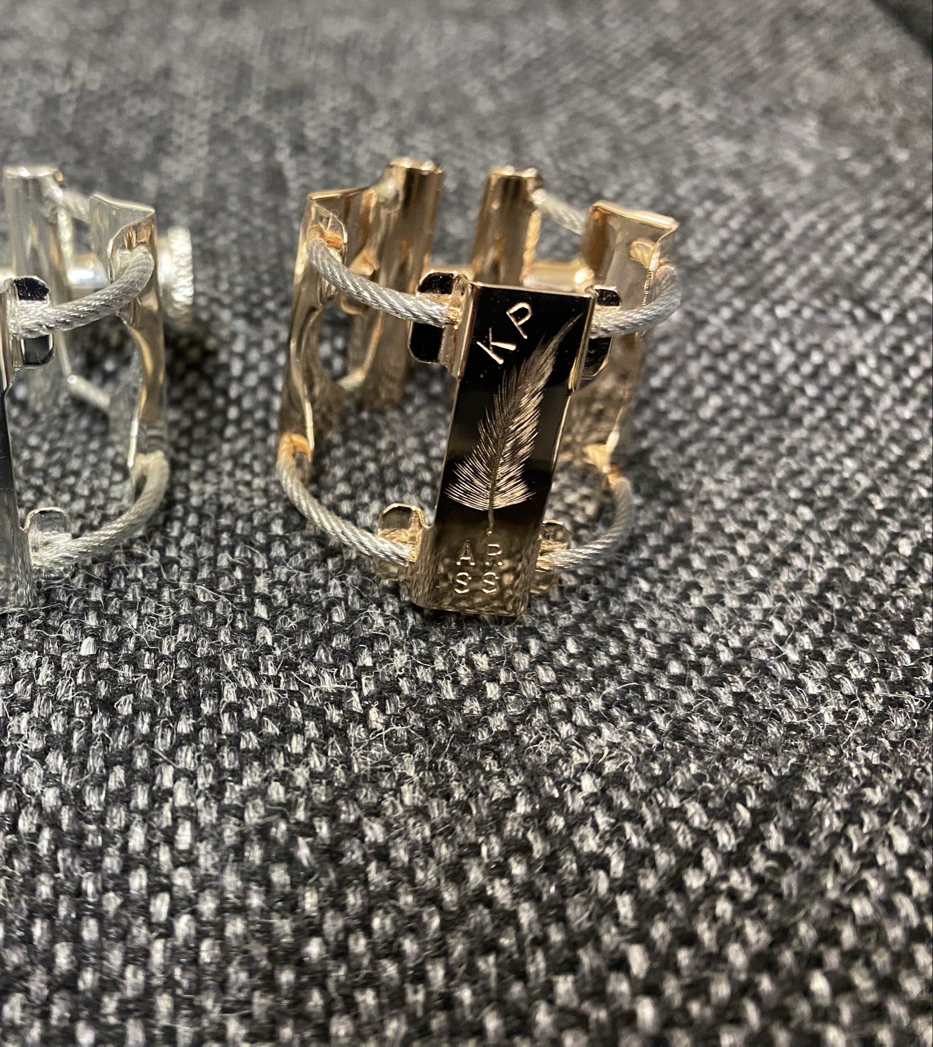 K plume リガチャー　真鍮　金メッキ K plume リガチャー 真鍮 金メッキ