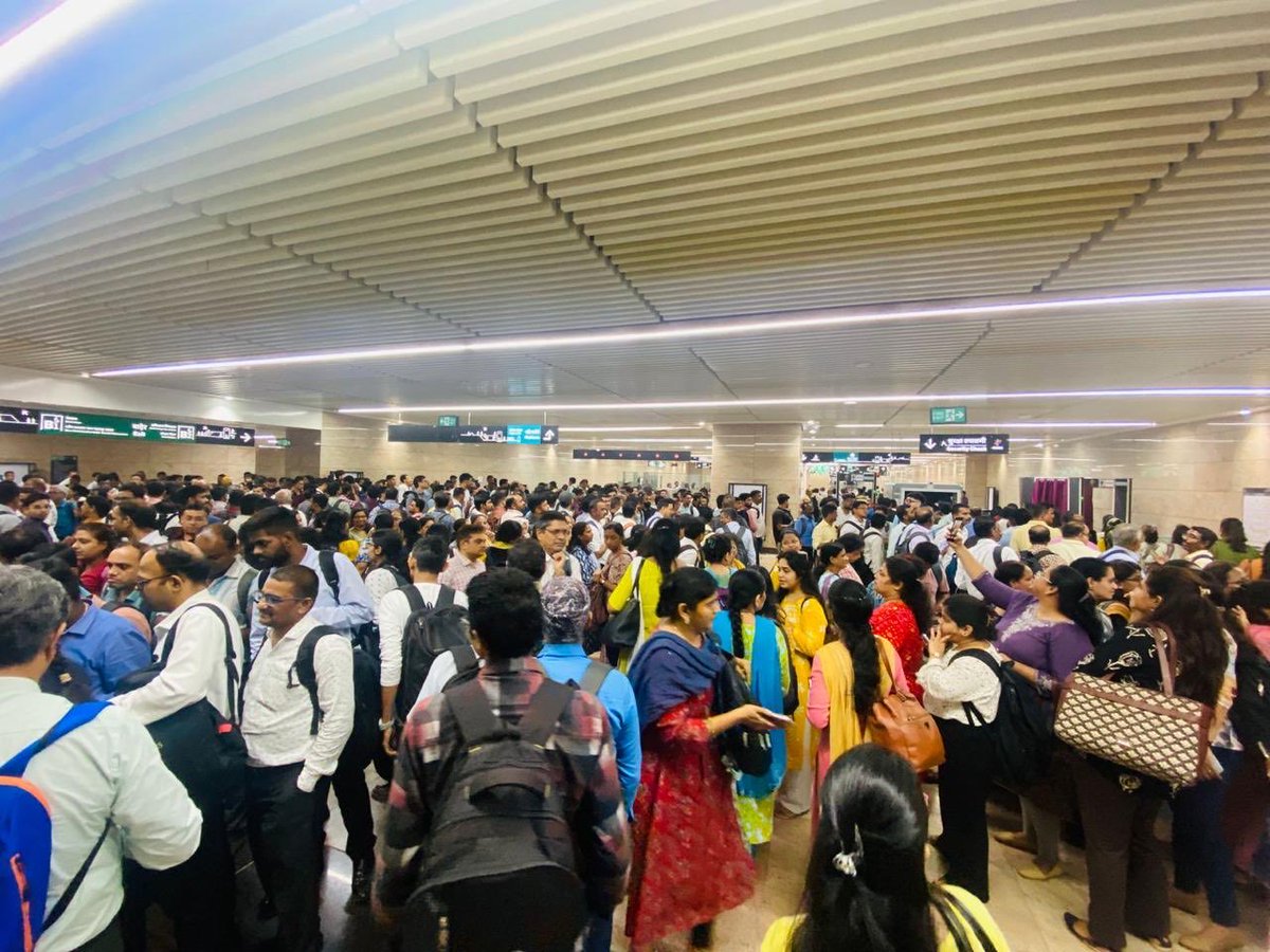 NarvekarMilind_'s tweet image. Truly happy to see this as a Mumbaikar!

@MumbaiMetro3 👌🏼