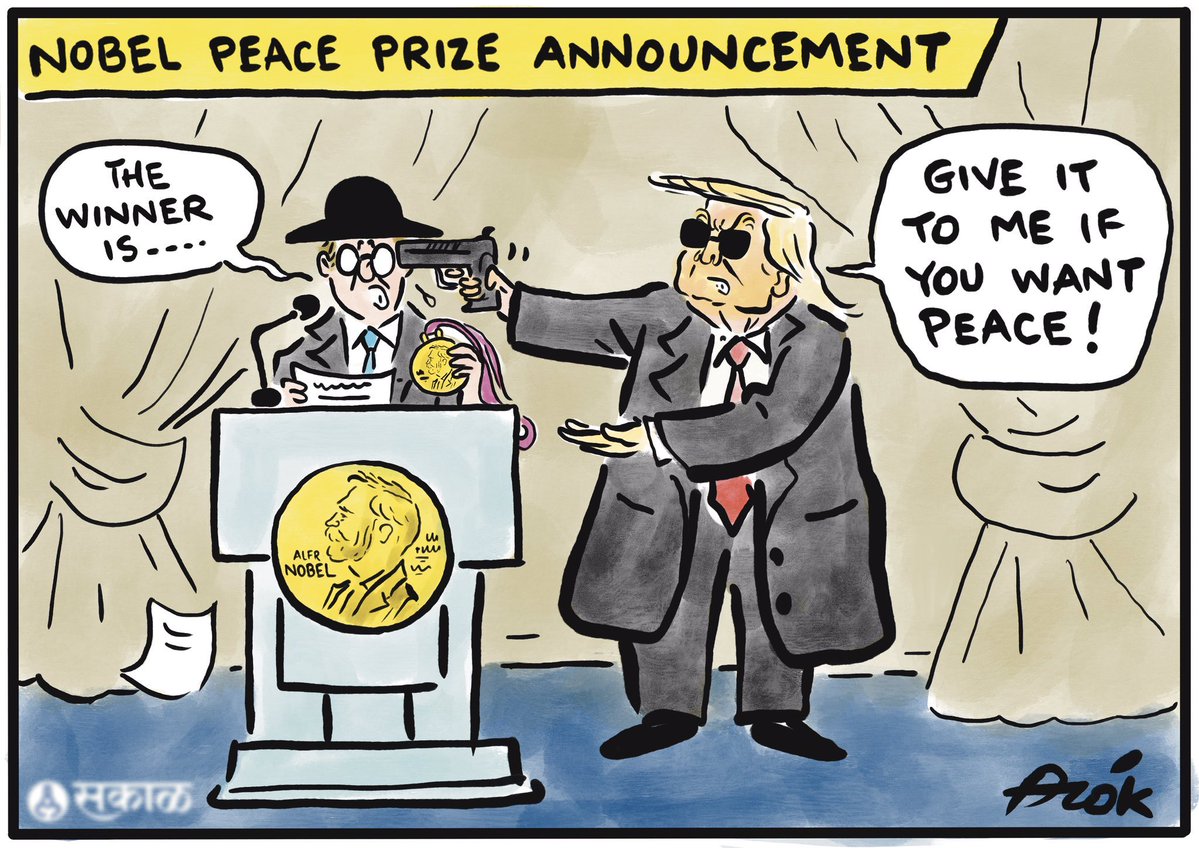 MathPlus's tweet image. The Faux Peacemaker
For the sake of peace,
Yield the prize to stop his threats,
War’s shadow retreats.
#US #politics #Gaza #Israel #war #Nobel #peace #prize #coveter #haiku #poetry