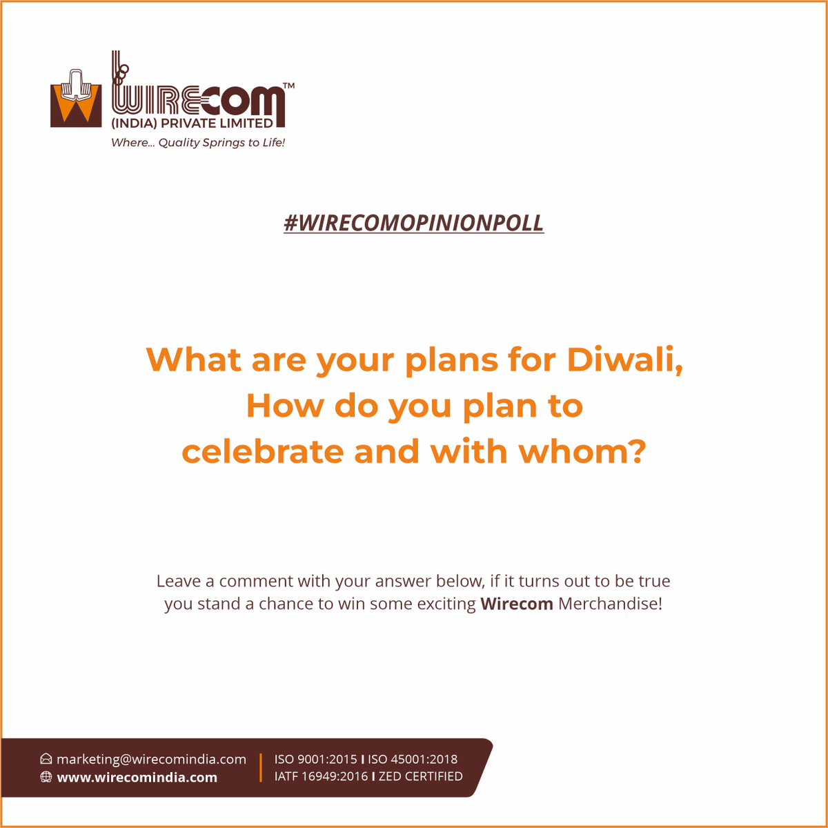 WirecomIndia's tweet photo. Diwali 2025 is here!!!
Tell us how you're celebrating this festive season and drop your Diwali plans in the comments below—if they come true, you could be our lucky winner!
#diwalicelebration #diwali2025 #wirecomopinionpoll #diwalicontest #Saturday #weekendvibes #weekendready https://t.co/cxfy2p5LRo