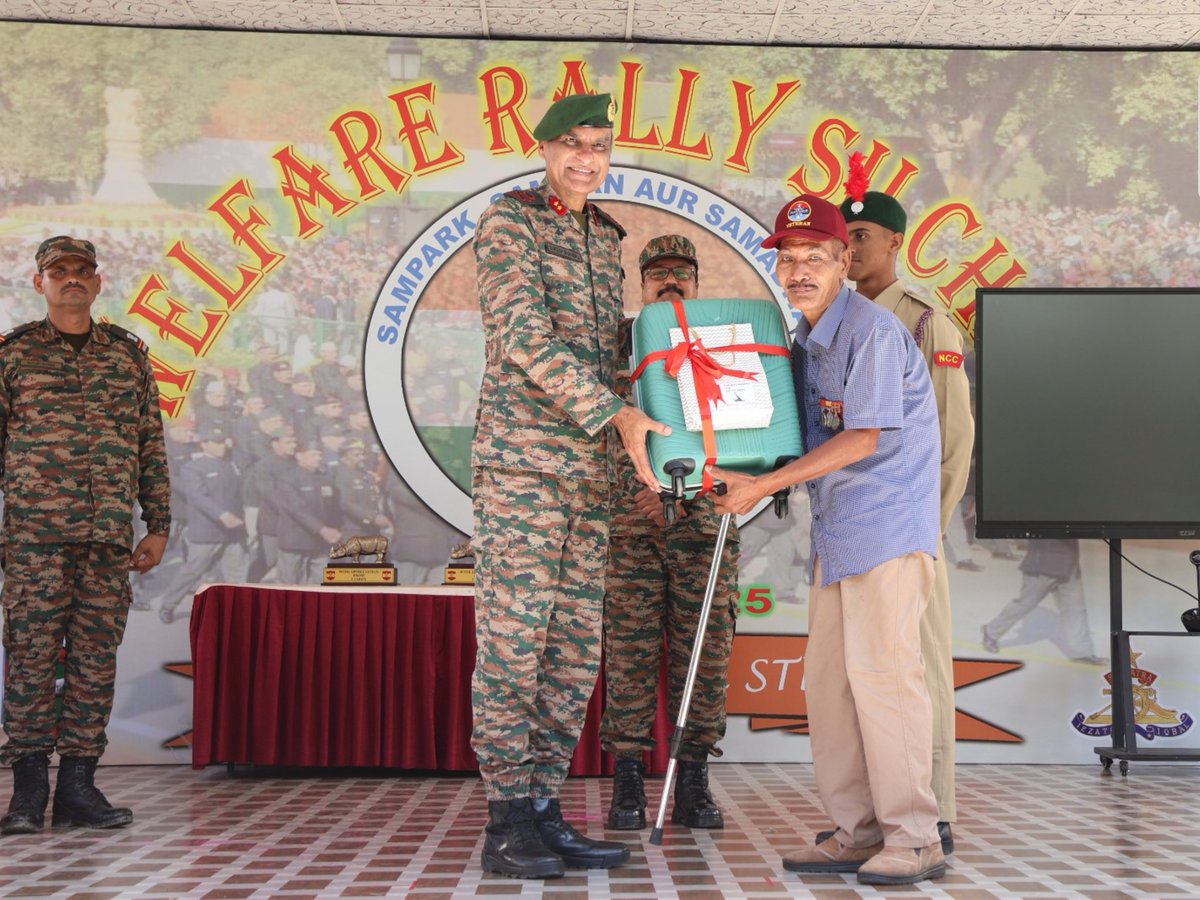 Spearcorps's tweet image. #SpearCorps organised an #ExServicemen Rally in #Silchar on 09 Oct 2025, attended by over 1200 veterans, Veer Naris & Veer Matas including dependents. On-the-spot resolution of pension grievances and health checkups ware provided to veterans and dependants. The rally aimed to…