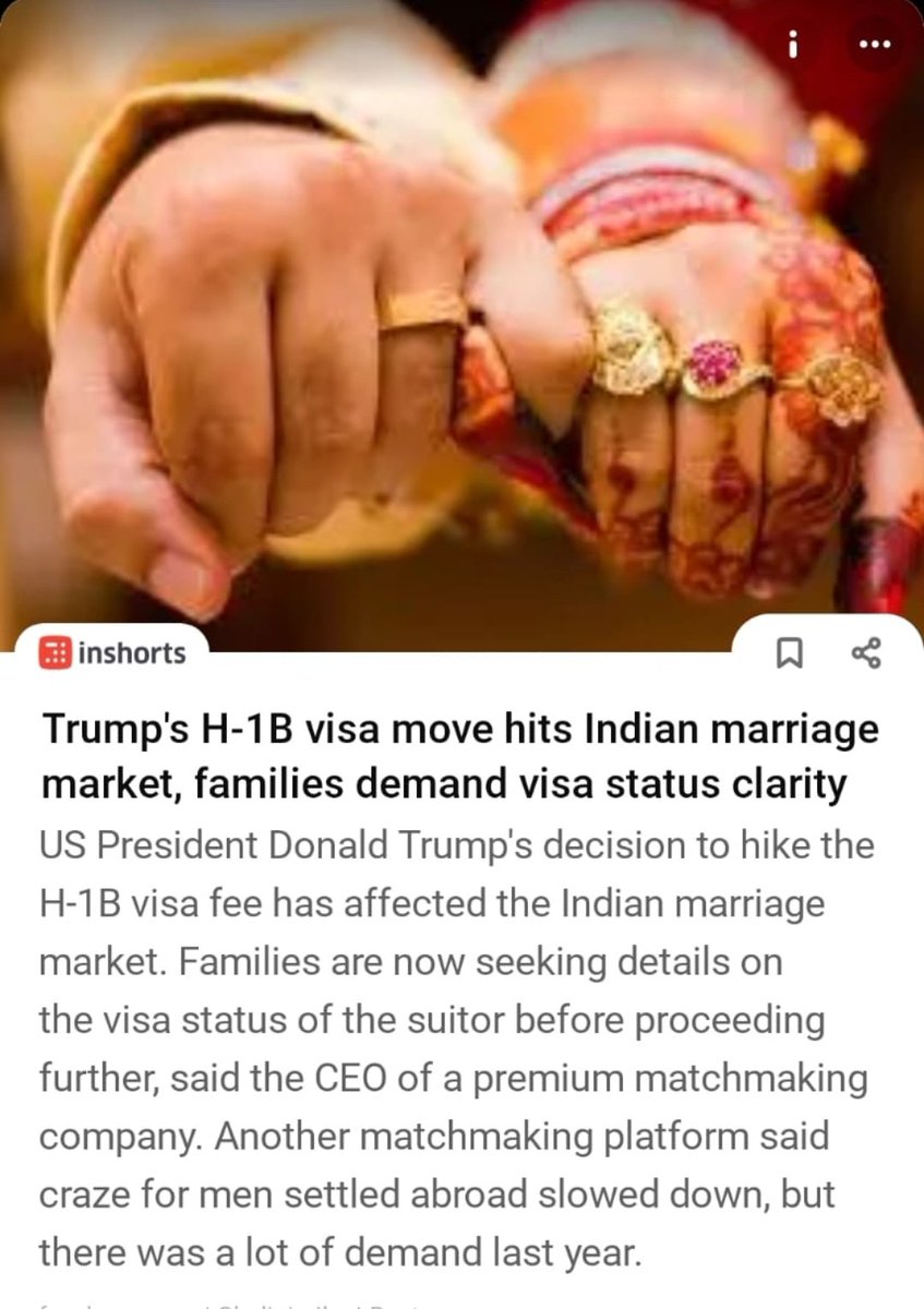 Dowry is illegal.
Alimony is not.
Hunting for an NRI groom isn’t a crime — it’s a strategy.

Welcome to the #MarriageMandi where “investment” comes before “emotion.” 💍💸