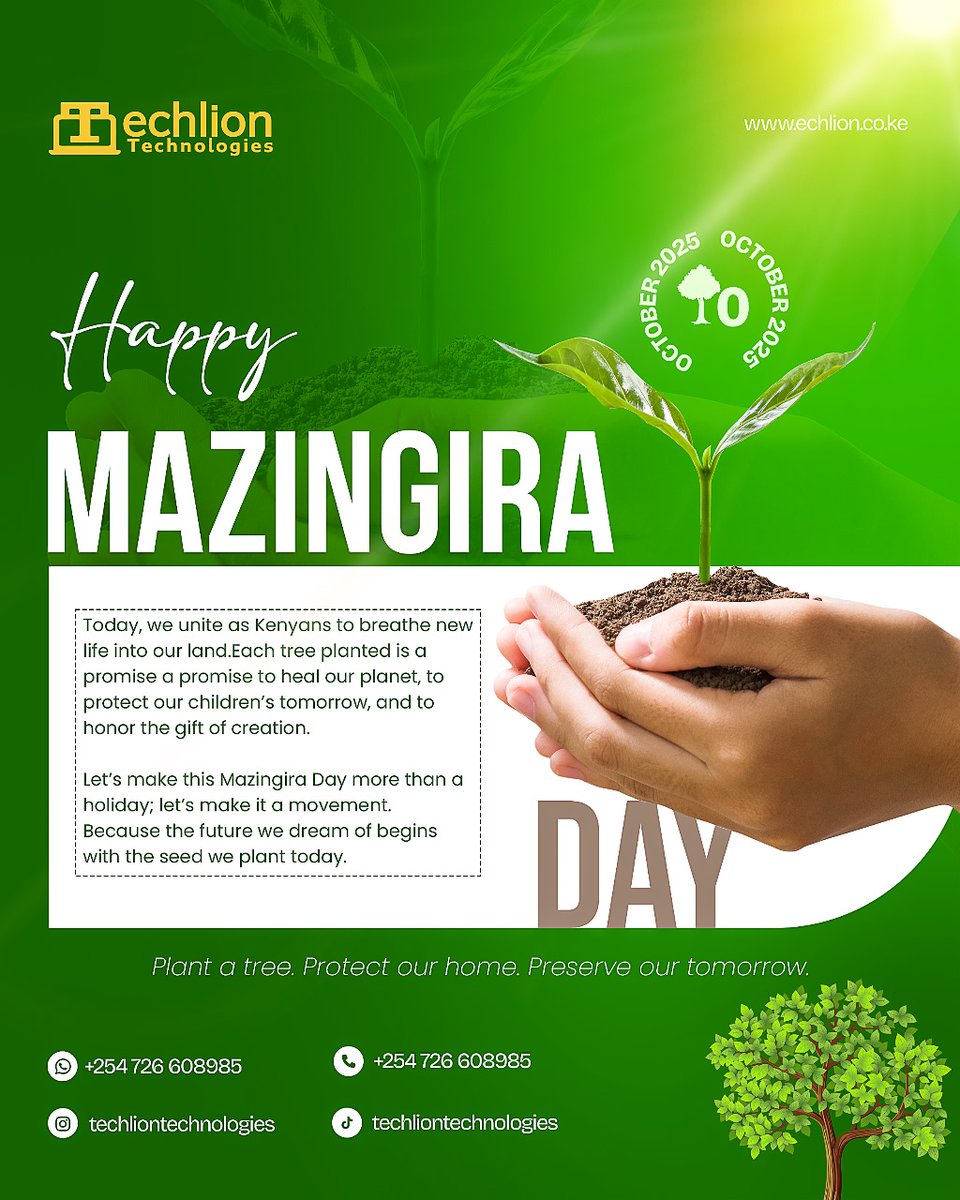 TechlionTech's tweet image. Happy Mazingira Day