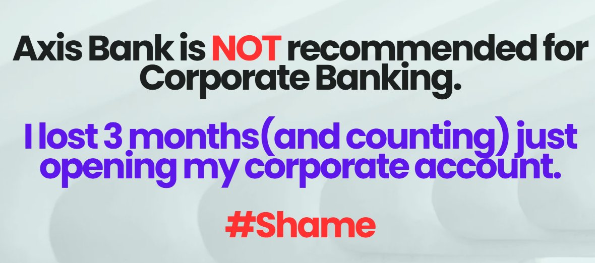 techieMeIndian's tweet image. I now understand what&apos;s #ChuluBharKePaniMeinMarne wala moment. @AxisBank has hit that moment - it hasn&apos;t been able to open correctly a #corporate bank Account for last 3 months. #Shame #AxisBank. 

Worst - Even it&apos;s 3rd #escalation level isn&apos;t able to even give ETA. @RBI