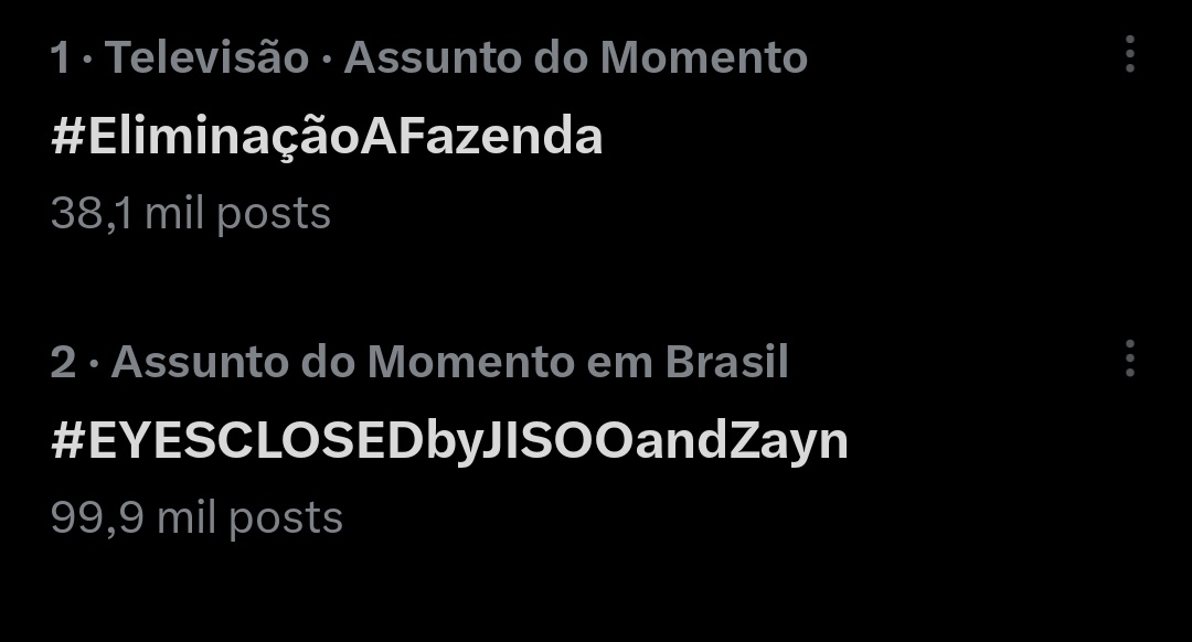 BLACKPINKBRASIL's tweet image. Falta pouco para atingirmos o #1 nos assuntos mais comentados no Brasil! Cadê os BLINKs da madrugada pra responder esse tweet com as tags? ↓

EYES CLOSED OUT NOW  #EYESCLOSEDbyJISOOandZayn