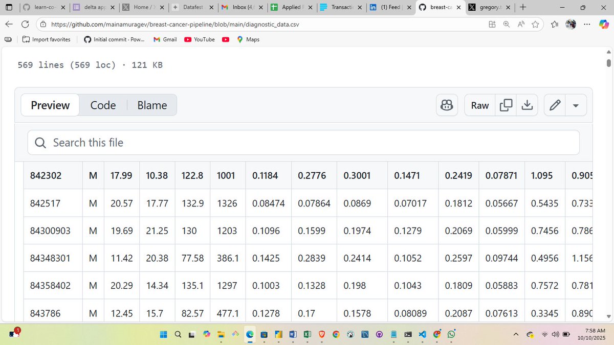 gregorytechKE's tweet image. day 6
Ingested diagnostic features into PostgreSQL
Cleaned columns and schema
Used environment variables for secure config
Handled recurrence fallback for missing label
now ready for Airflow orchestration
@HarunMbaabu @Mainamuragev @MalilaConsulta5 @KoechDjango @DataFestAfrica