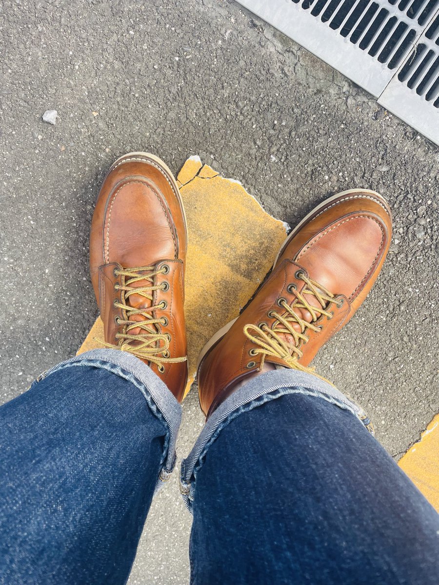 levis501redwing's tweet photo. 今日は仕事が急遽無くなったので、
有給休暇頂き、今季初レッドウィング履いて、大好きなラーメン食べに😆
大将のオヤジさんが入院してて、復活記念に🍜
#redwing875
#ラーメン藤 https://t.co/C8LSwJIA45