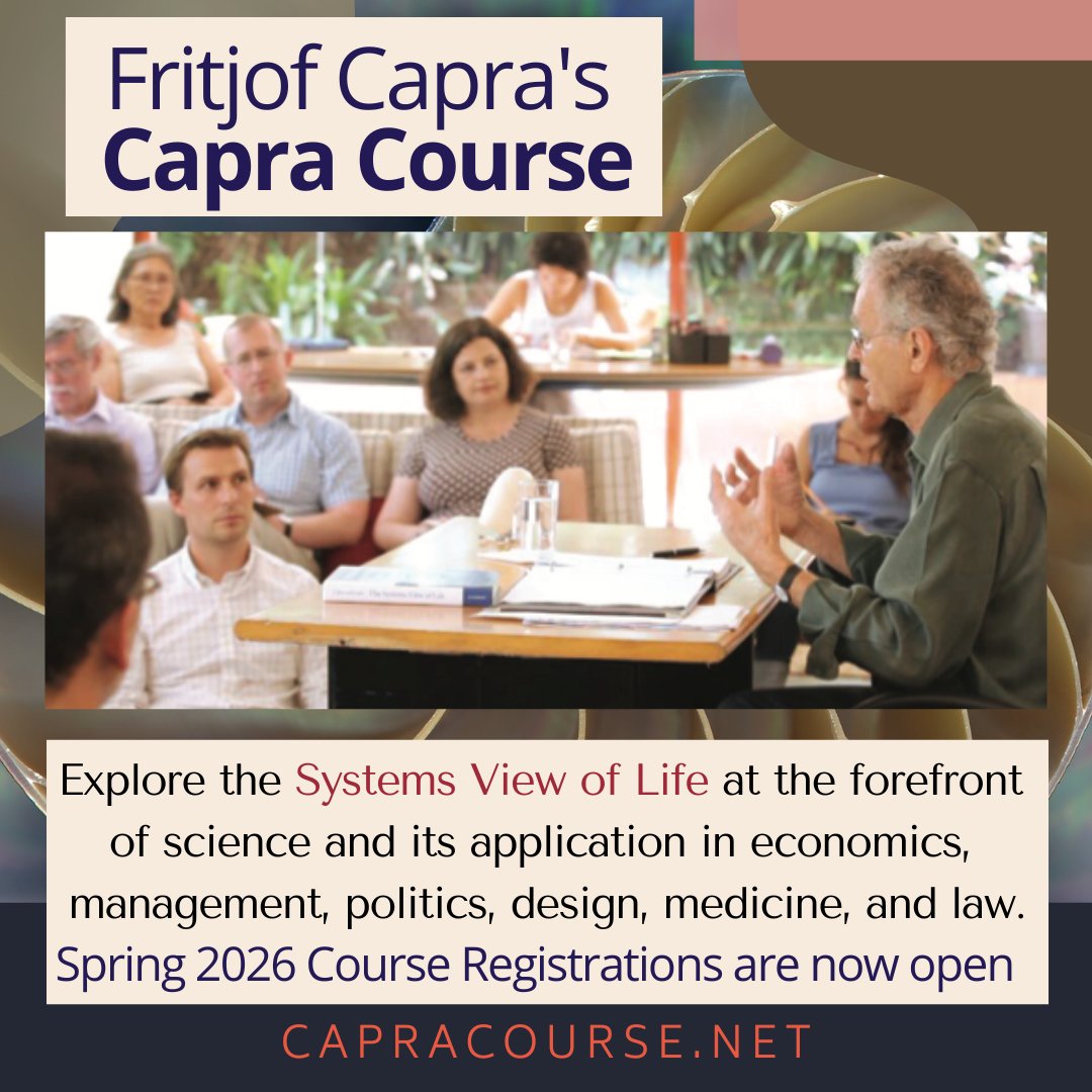 Fritjof Capra's Capra Course tweet media