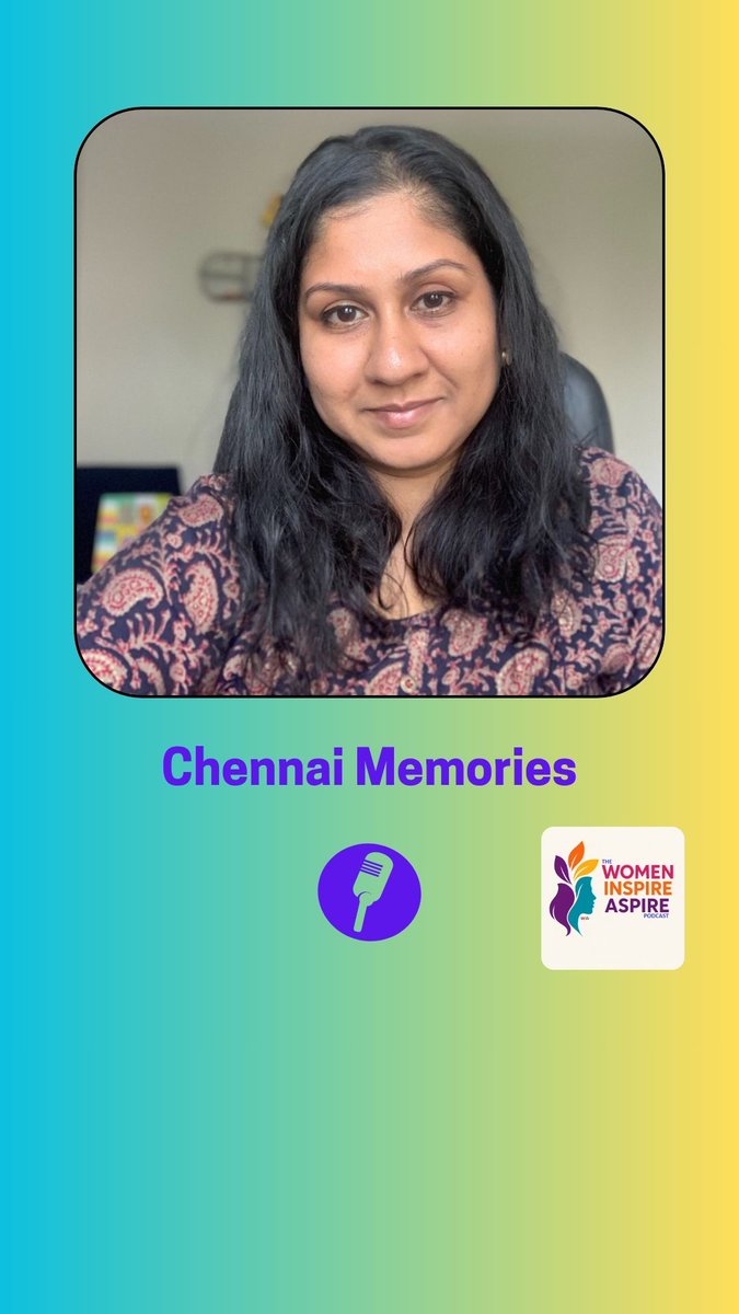 In this episode of shorts in "The Women Inspire Aspire Podcast", Nivedita Chandru talks about her Chennai memories while she grew up:

youtube.com/shorts/XmY_Mum…

Full episode here: youtu.be/uqh5f9LuoAE

Please subscribe to this channel for more awesome podcasts!