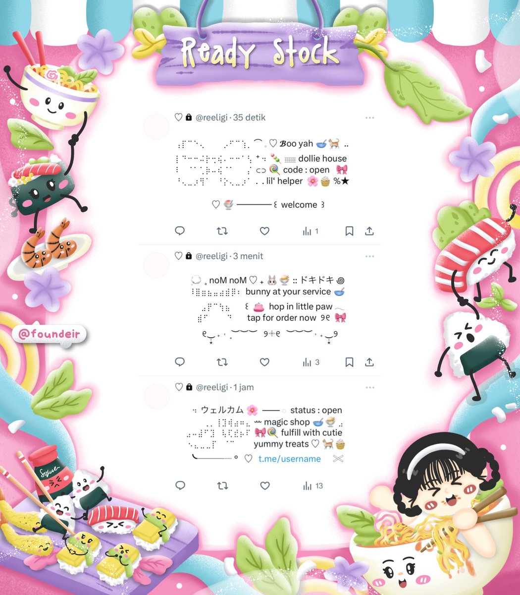 ofKathie's tweet photo. ⠀
˚₊ ♡  help retweet?  tysm! ֯  ⊹

𓈄᳸  ౿ ۫ 𓈒 🍭🎀  ⨳  𓊆 haloo sobat imut  . .  💬 ☆ kath bawain ready stOck pinned wording!  bisa kamu miliki dengan harga  へ ⭐️🥣 𖠗  ꒰ IDR. 5.500 ꒱  യ check ALT for moRe ▷  チェック。 ☘️👛 ノ

𓄼 𓂋  #zonauang  ⊹
⠀ https://t.co/Qbso1eAN6A