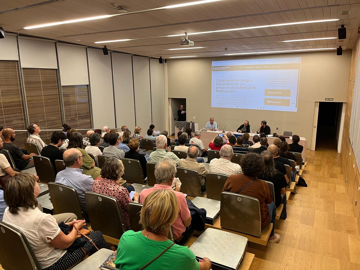 Mesa redonda ´censo de los deportados castellanomanchegos´, con Julián González (Amical de Mauthasen) y Xulio García, (Foro por la Memoria) Participaron familiares de tres deportados a los campos nazis Organizado por Consejo Asesor de Memoria y Archivo Hco Provincial <a href="/amauthausen/">Amical de Mauthausen</a>