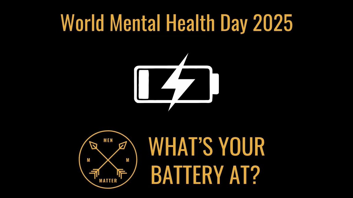 1 in 5 men in Scotland are struggling with mental health - and that's just the guys we know about. 

So on #WorldMentalHealthDay2025 when you talk to your brother, dad, son, a pal or guy you work with, check in with them and ask. "What's your battery at?" 

#MenMatter #WMHD25