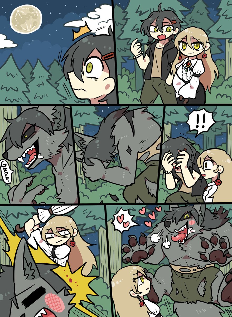 skebを納品しました🐺🧛‍♀️
