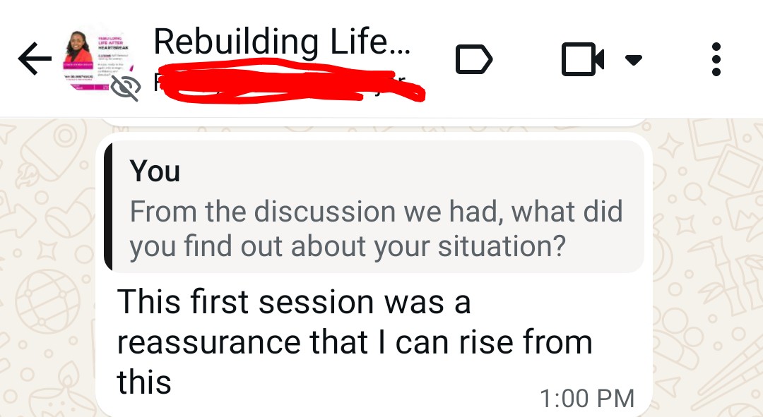 sylivia_arinda's tweet photo. Have you ever lost yourself trying to hold on to someone you loved?

We’ve had two sessions already in our Rebuilding Life After Heartbreak October intake; a 4-week journey of rediscovery and rebuilding life. 

Thread 👇 👇 

#rebuildinglife #rediscovery #relationships #marriages https://t.co/Nx0TemlHBs