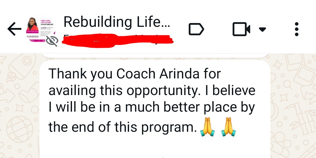 sylivia_arinda's tweet photo. Have you ever lost yourself trying to hold on to someone you loved?

We’ve had two sessions already in our Rebuilding Life After Heartbreak October intake; a 4-week journey of rediscovery and rebuilding life. 

Thread 👇 👇 

#rebuildinglife #rediscovery #relationships #marriages https://t.co/Nx0TemlHBs