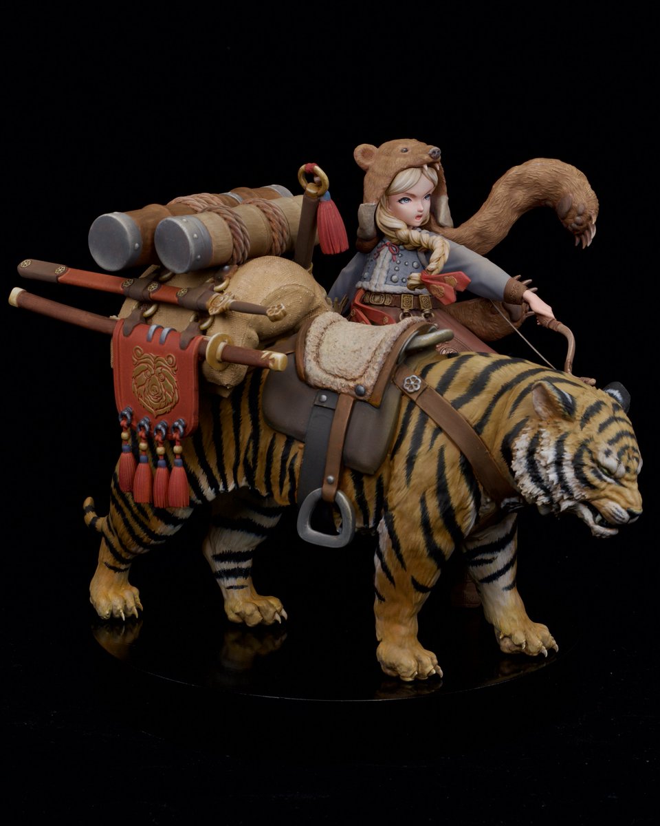 左手工房「モクザとアイユ」 原型:ボブズキさん@Bobzuki_sculpt 完成です