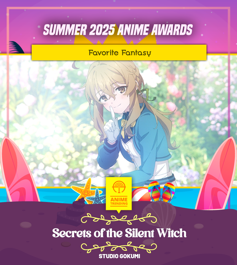 AniTrendz's tweet photo. 🏆 Summer 2025 Anime Awards 🏆
Favorite Fantasy:
Secrets of the Silent Witch https://t.co/3r6MwvTLQW