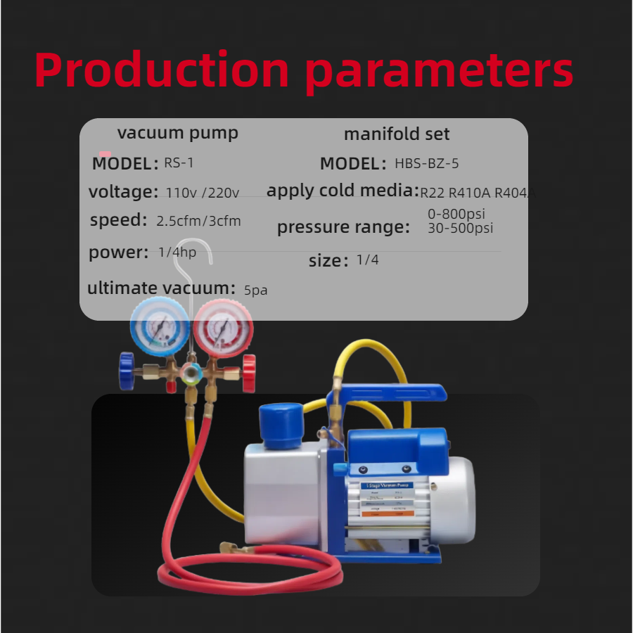 TWHVACUUMPUMP's tweet image. Tired of messy refrigeration repairs? Our Vacuum Pump + Refrigeration Gauge Set is here to save the day!​
#RefrigerationTools #HVACLife #DIYRepair #VacuumPump #TechEssentials#hvac