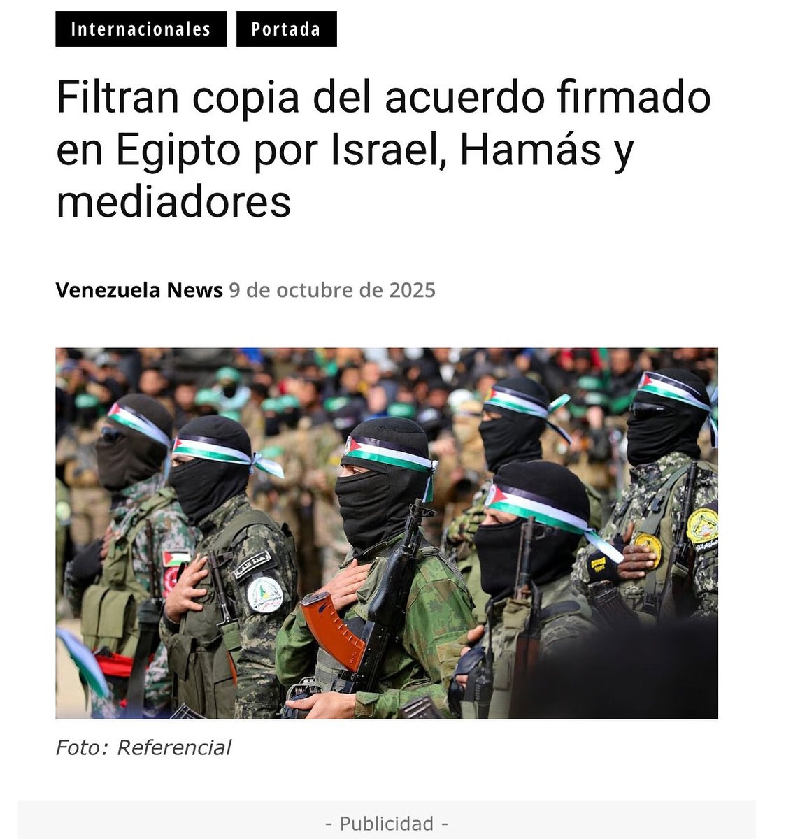 roseSuarz's tweet image. Copias del acuerdo firmado en Egipto este jueves 9 de septiembre por representantes del régimen de Israel, el movimiento Hamas y mediadores, fueron filtradas y se difundieron los puntos clave por el canal de televisión israelí Kan.

#VenezuelaConPalestina