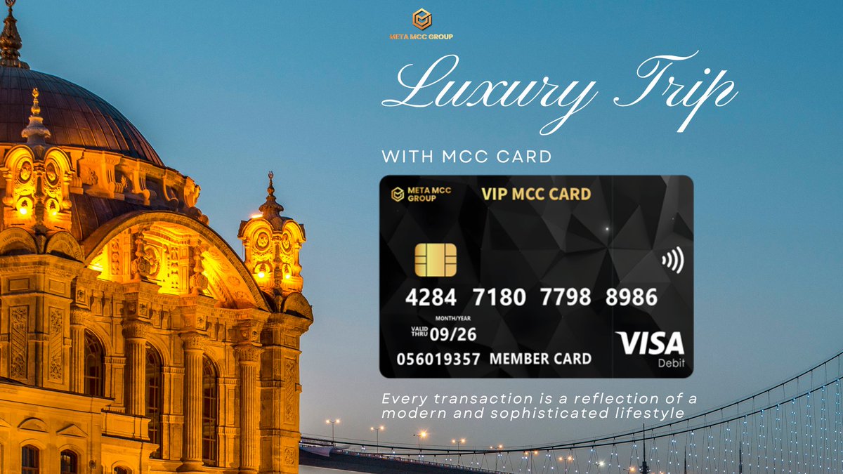 metamcc2025's tweet image. Luxury Trip with Meta MCC VIP Card 💳✨
From elegant getaways to world-class shopping — let your card define your lifestyle.
Every payment becomes a statement of sophistication, convenience, and global power.
#MetaMCC #MetaMCCCard #MetaMCCGroup #VIPMCC #MetaCryptoCard