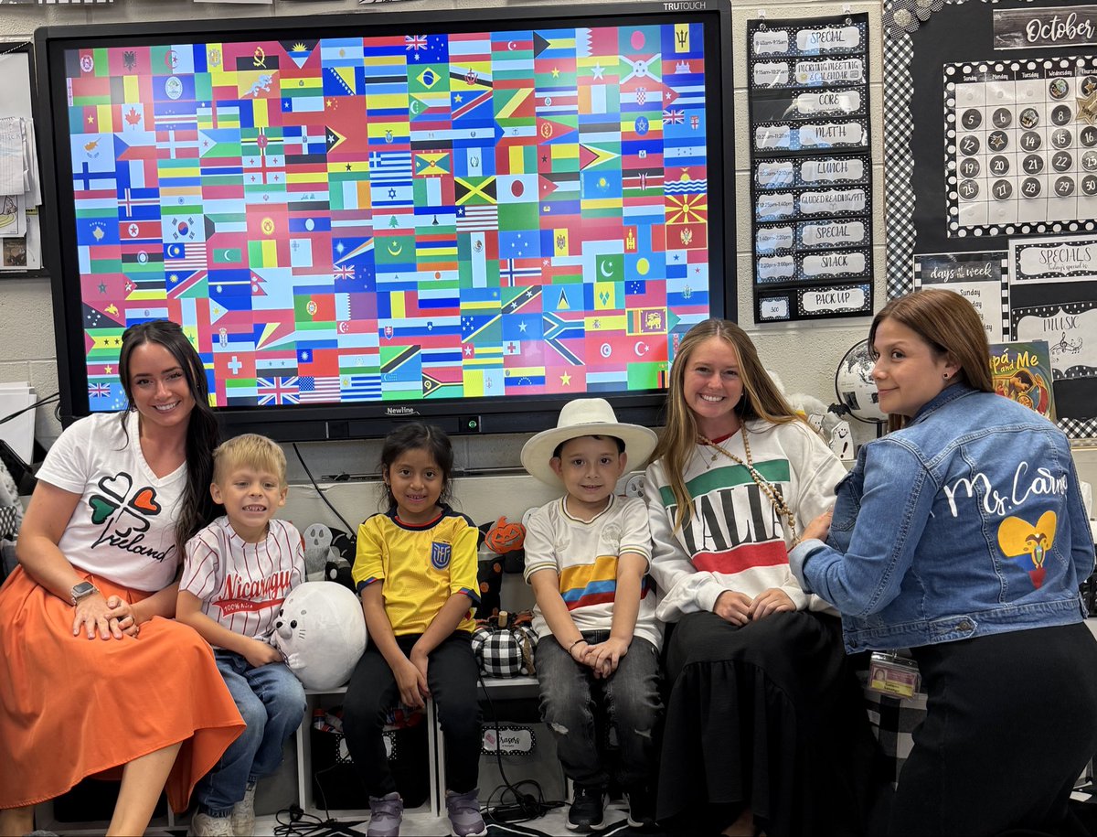 Claire Schick (Urizzo) (@mrs_schick_hb) on Twitter photo In honor of #HispanicHeritageWeek today we wore the colors of our flag. Our class represented Ecuador, Italy, Colombia, Nicaragua, and Ireland!🇪🇨🇮🇹🇨🇴🇳🇮🇮🇪 <a href="/MissRignolaHB/">Miss Rignola</a> <a href="/HamptonBaysES/">Hampton Bays ES</a> #WeAreHB In honor of #HispanicHeritageWeek today we wore the colors of our flag. Our class represented Ecuador, Italy, Colombia, Nicaragua, and Ireland!🇪🇨🇮🇹🇨🇴🇳🇮🇮🇪 <a href="/MissRignolaHB/">Miss Rignola</a> <a href="/HamptonBaysES/">Hampton Bays ES</a> #WeAreHB