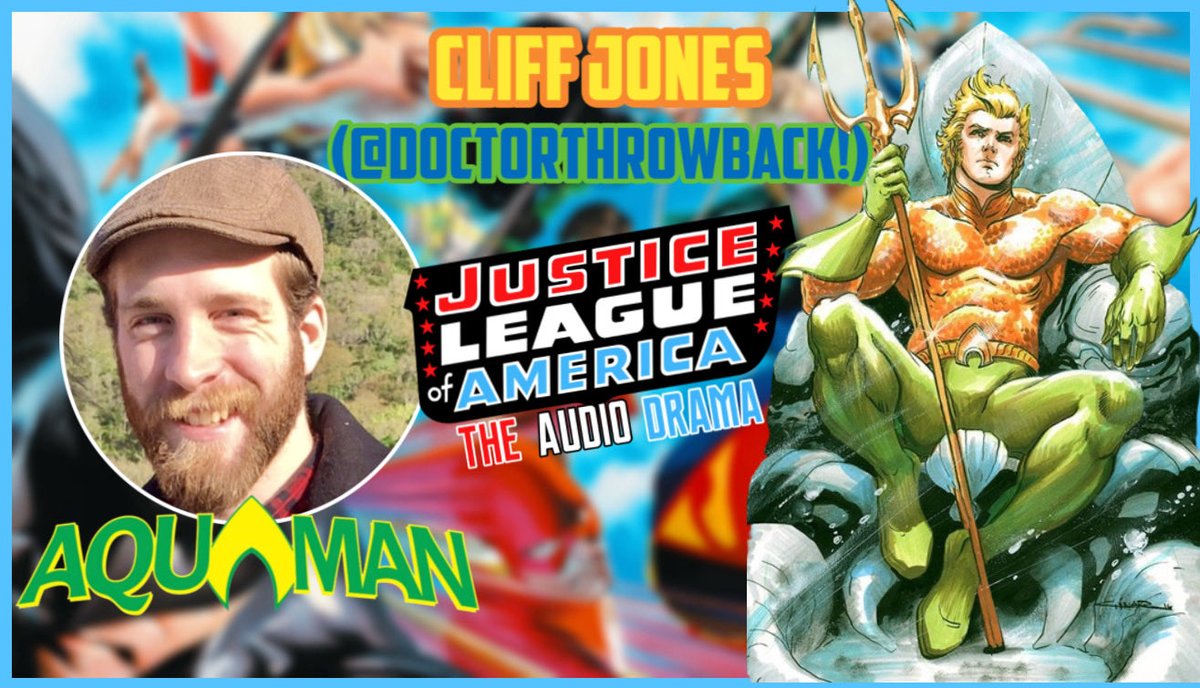 Great Neptune! 🌊💦

Rounding out the  “JUSTICE LEAGUE: THE AUDIO DRAMA” as the king of the seven seas, AQUAMAN is the one and only <a href="/DoctorThrowback/">Doctor_Throwback VA</a> !

And yes, we can expect him to talk to fish and summon some seahorses! 🔱🧜‍♂️