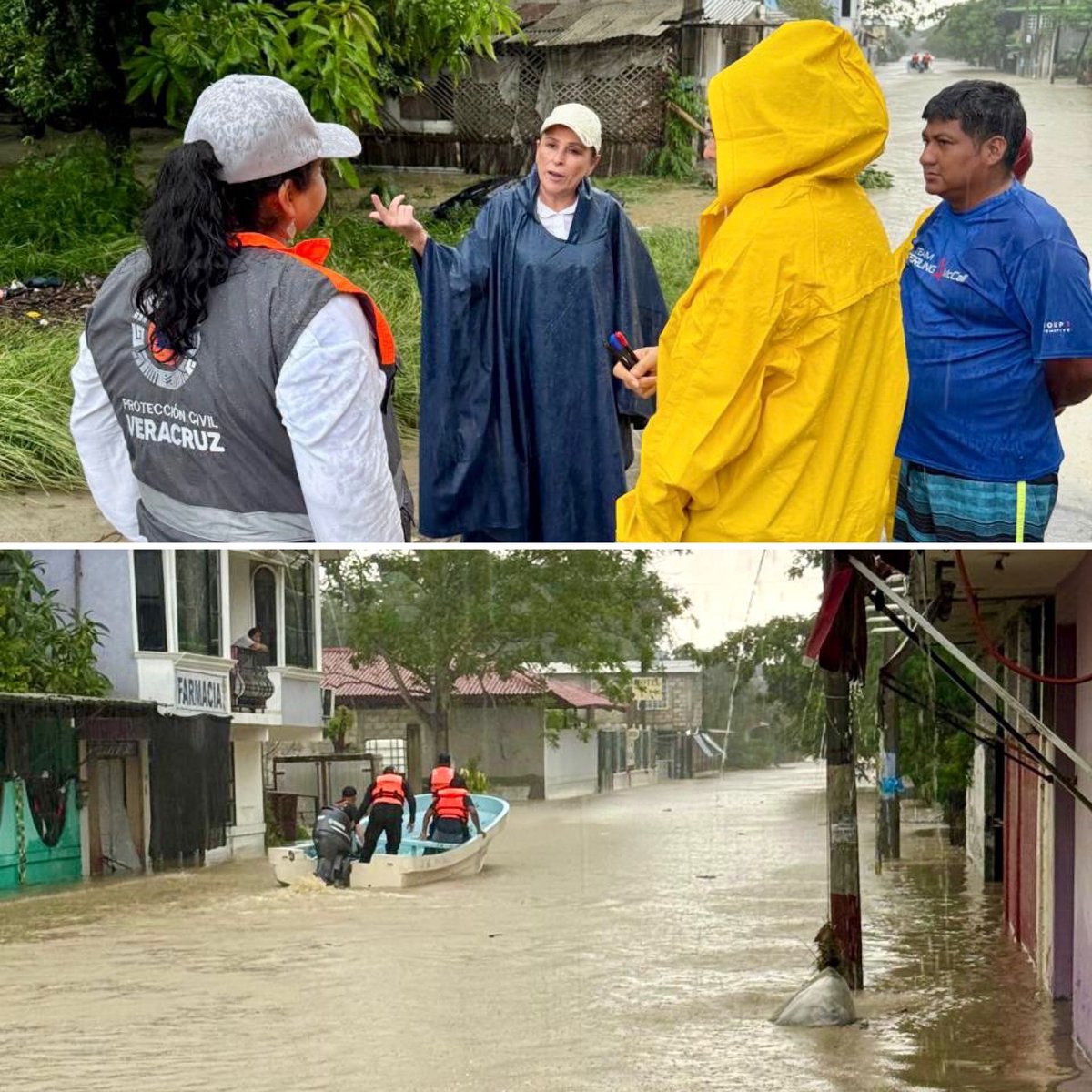 rocionahle's tweet image. La lluvia no para y en ÁLAMO hay calles inundadas, sobre todo en la zona cercana al río Pantepec.

Se habilitaron albergues; el Ejército y la Marina apoyando con lanchas para ayudar a sacar a la población de zonas inundadas y llevarlas al albergue. 

Se implementó el plan DN III