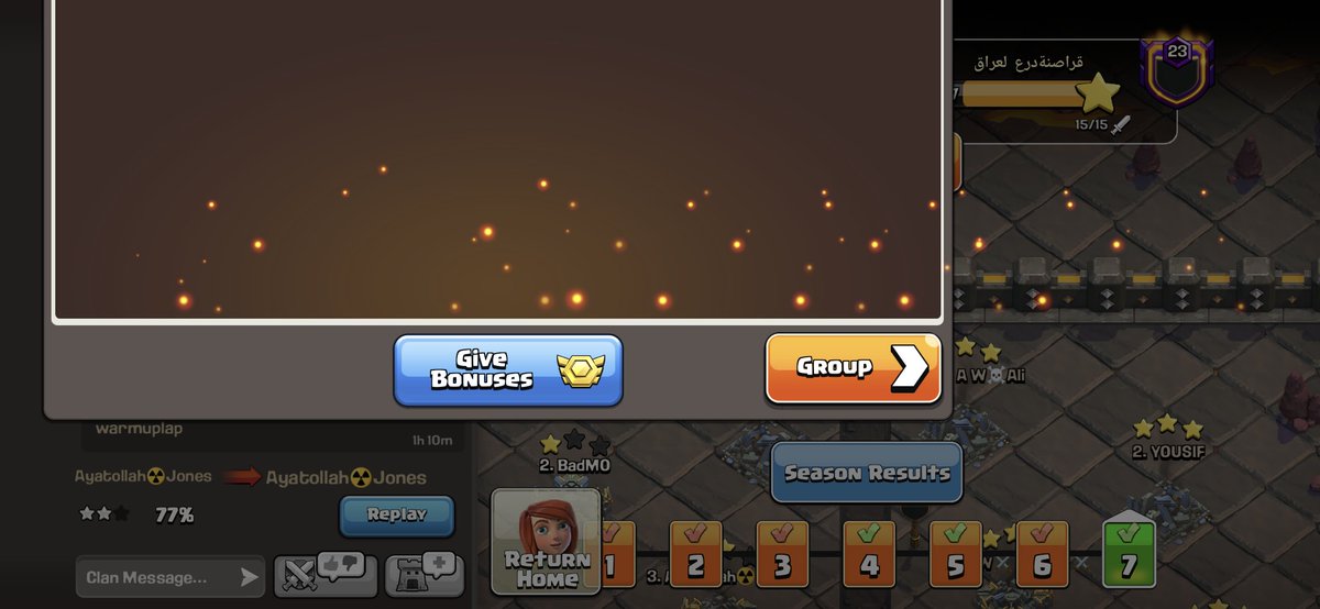 youngatmind's tweet photo. @ClashofClans can't give out cwl bonuses. Happening on both my accounts in different clans https://t.co/4NRblokp8R