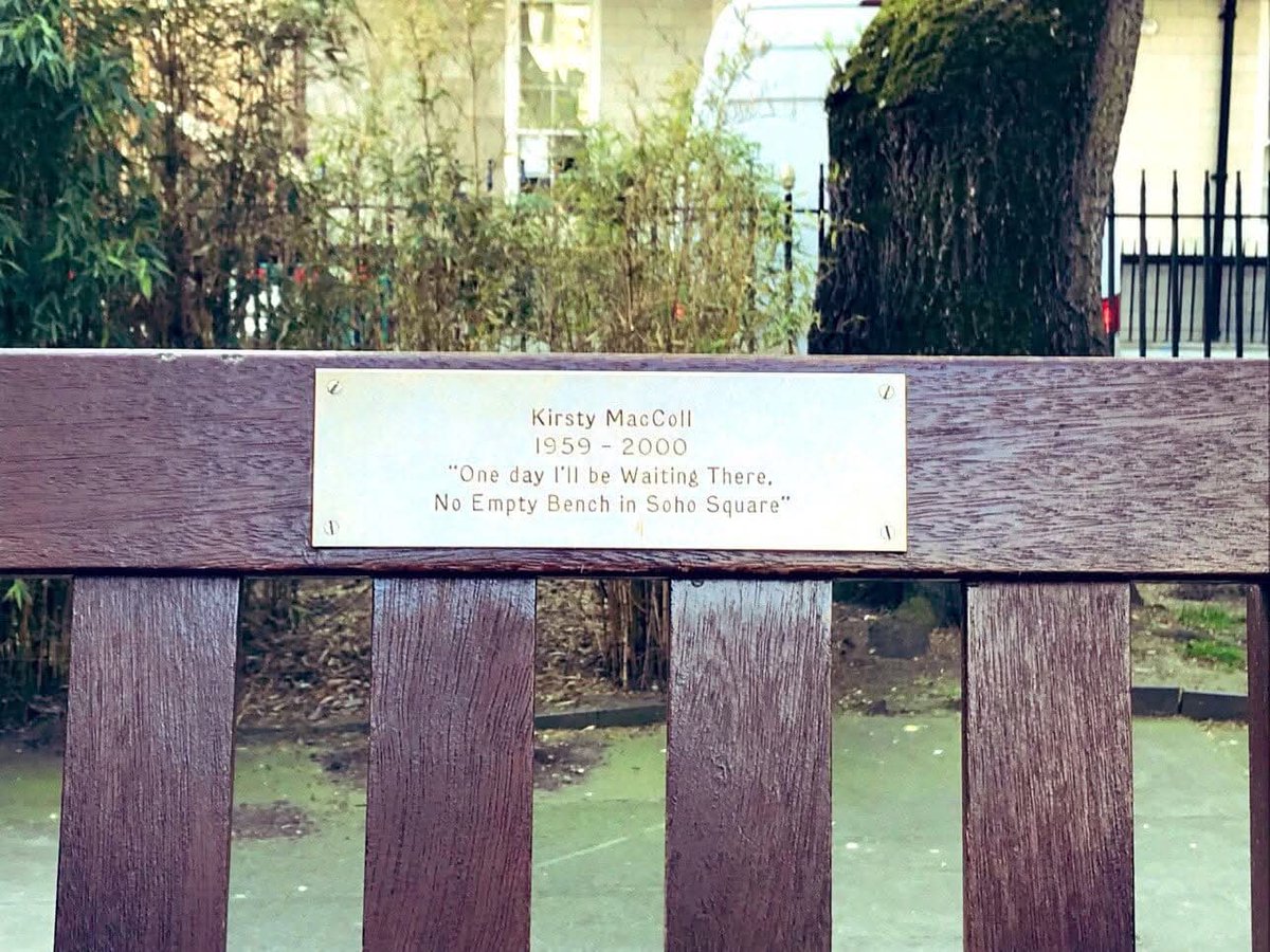 Soho square  Kirsty Maccoll on your birthday