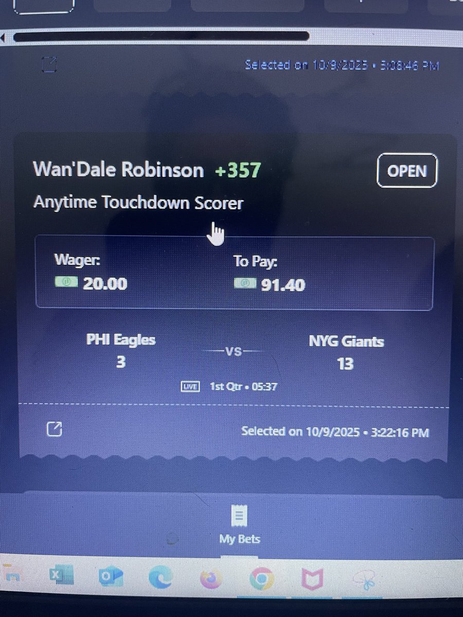 Cashed 2 TD props in the 1st quarter. 🤯🤯

Am I sharp yet? 🤔

As always, gave these out on my channel in <a href="/EdgeZoneHQ/">EdgeZone</a>. Get in here and stop letting days go by without taking money from these greedy books. 🤑😎

whop.com/edge-zone-matr…