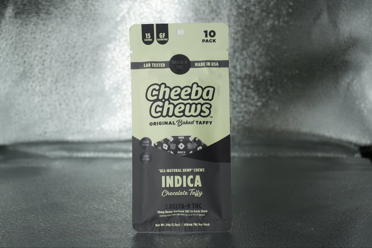 TGSAbilene's tweet photo. Got some new edibles from Cheeba Chews!!! These are 10mgs of D9 chocolate taffy’s in Indica and in Sativa as well!!! #edible  #420friendly #cheebachews #cannabisculture https://t.co/a77ElJCbVn