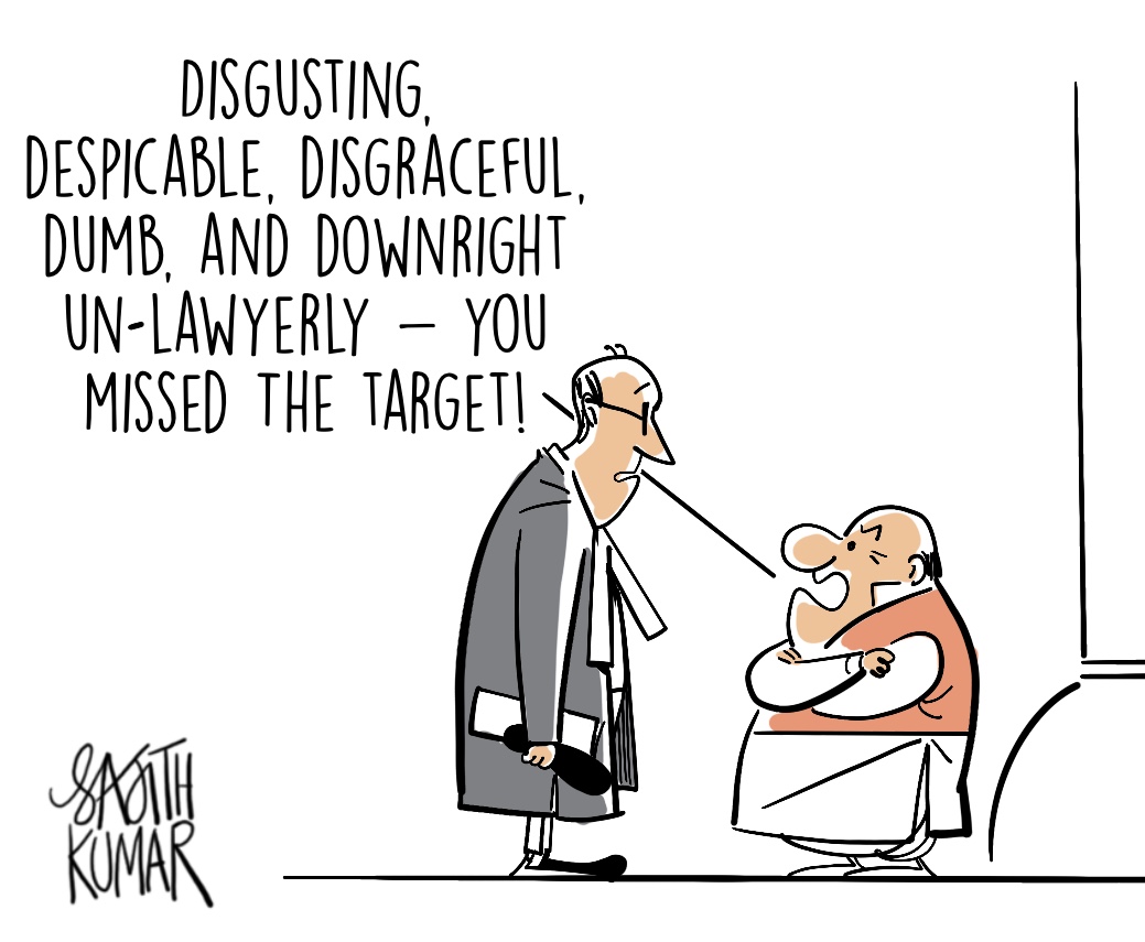 sajithkumar's tweet image. #RakeshKishore #CJIBRGavai cartoon @DeccanHerald