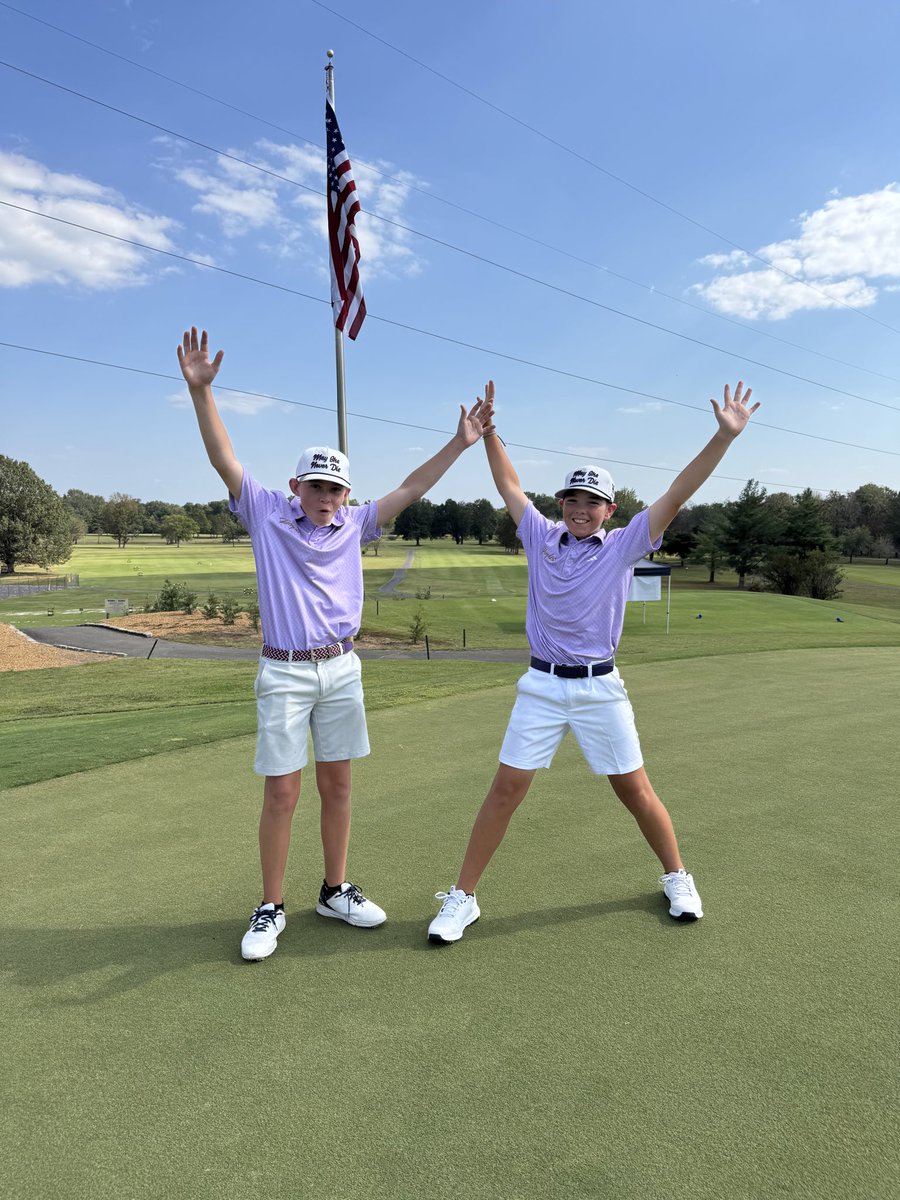 PurplesGolf's tweet image. Raise your hands if you are teeing it up in the finals of the state tournament tomorrow as middle schoolers! 

Paxton at 8:18 
Rowdy at 8:36

Follow along! 

golfgenius.com/pages/11981665…

Go Purples!