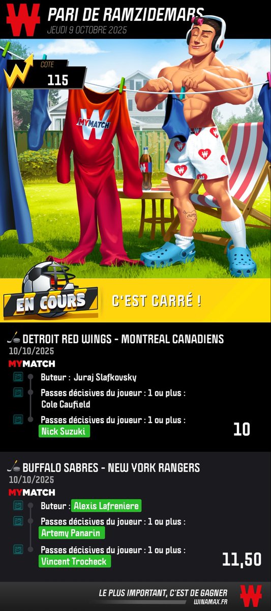 Ramzidemars's tweet photo. Un monstre tout simplement ! @Shmurda_one merci ❤️👏🏽👏🏽👏🏽
#TeamParieurs #Teambatards #NHL 
Sachant qu’hier a un point près pour le jackpot ! Cette fois c’est la bonne ! https://t.co/jHqlt5QPF4