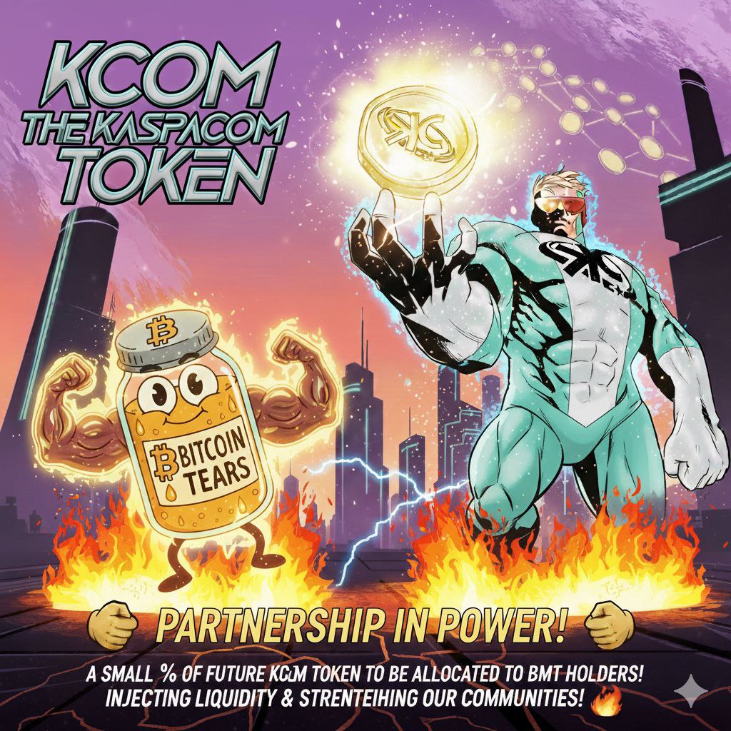 BTC_Maxi_Tears's tweet image. 🚨 $BMT MEGA ANOUNCEMENT!!!🚨

$BMT is officially the 1st and ONLY L2 token with an OFFICIAL  #KASPA PLATFORM PARTNERSHIP! 

@KaspaCom has allocated a % of its upcoming token to be airdropped to $BMT holders when it launches $KCOM and we have been and will continue to BEEF UP LFG…